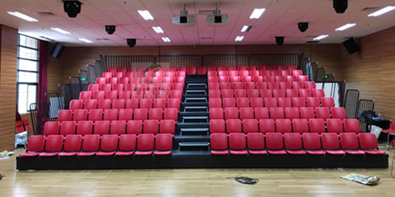 深圳市職業病防治院8層伸縮看臺完美收官